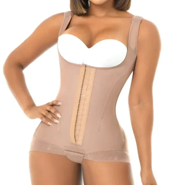 High Rise Tummy Control Buckle Crotch Butt Lifting Shaping Bodysuit